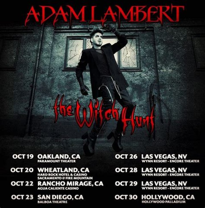 Adam Lambert Announces US Tour