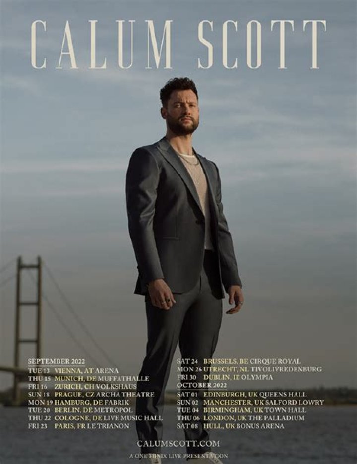 Calum Scott Announces U.K. & European Tour