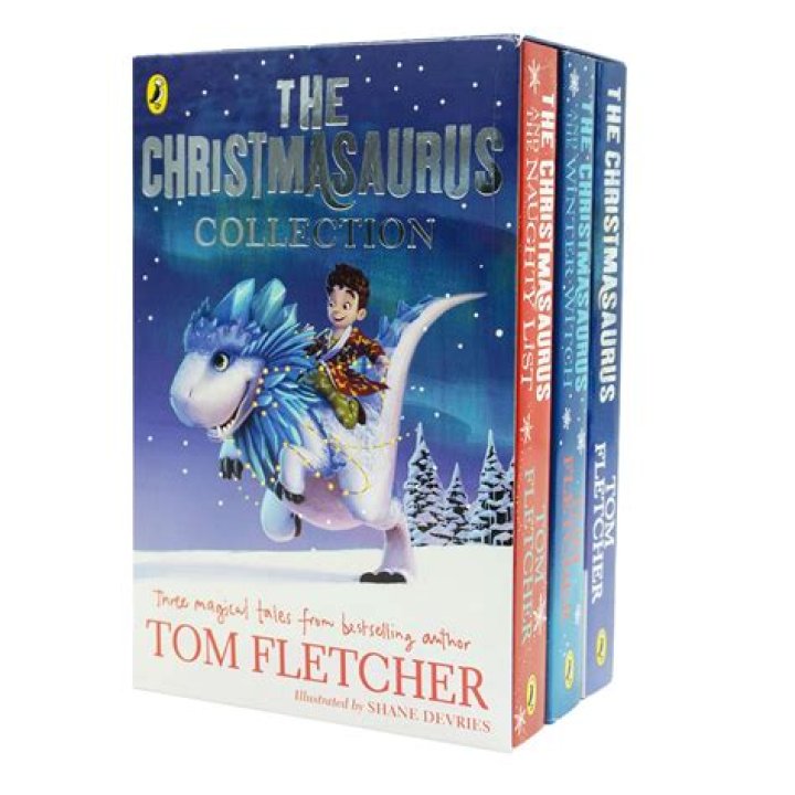 Tom Fletcher unveils the cover for The Christmasaurus